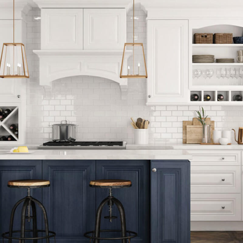 Buy Park Ave Ocean Blue Kitchen Cabinets - Call Us or Order Online!