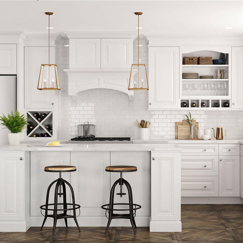 Park Avenue White RTA Kitchen Cabinets | DIscounted White Kitchen Cabinets