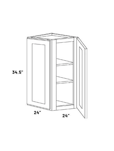 Bec24 24in Double Door Straight Base End Cabinet