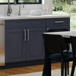 Fashion Ocean Blue Double Shaker Kitchen Cabinets