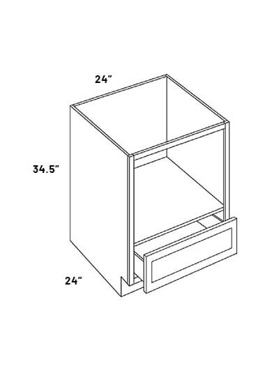 Mcb24 24in Wide Microwave Base Cabinet