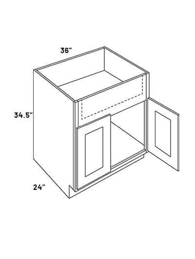 Sb36 Fs 36in Wide Double Door Farm Sink Base Cabinet
