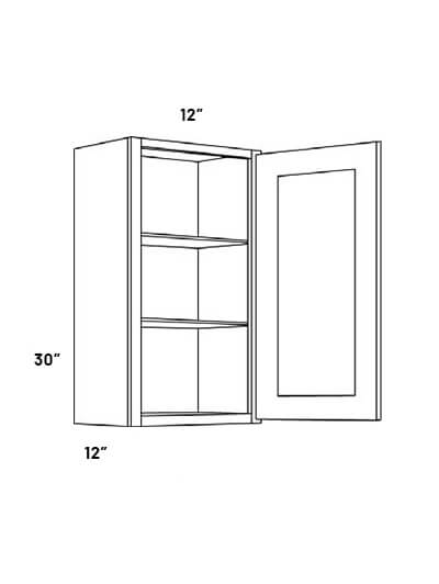 RB23-W1230: Richmond Stone 12×30 Single Door Wall Cabinet