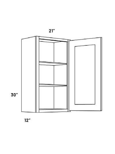 W2130 Single Door Wall Cabinet