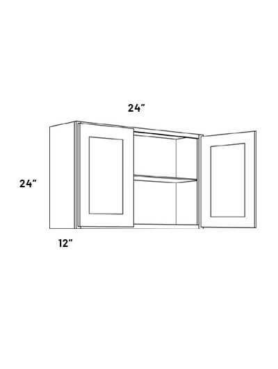 W2424 24in X 24in Double Door Wall Cabinet