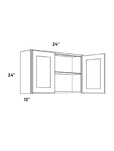 W2424 24in X 24in Double Door Wall Cabinet