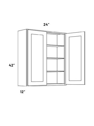 W2442 Double Door Wall Cabinet
