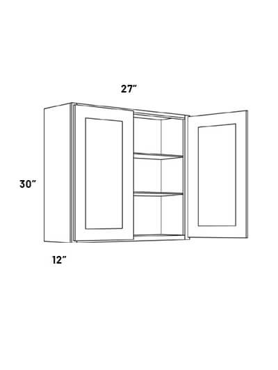 W2730 Double Door Wall Cabinet