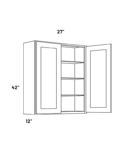 W2742 Double Door Wall Cabinet