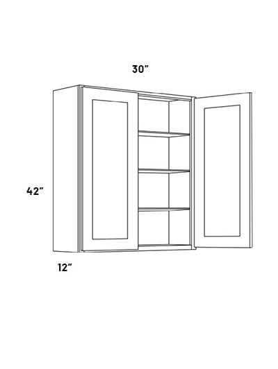 W3042 Double Door Wall Cabinet