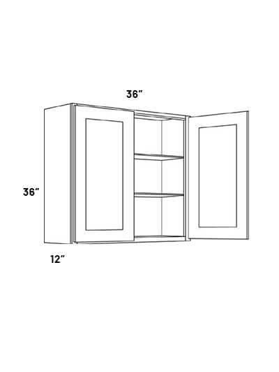 W3636 36in X 36in Double Door Wall Cabinet