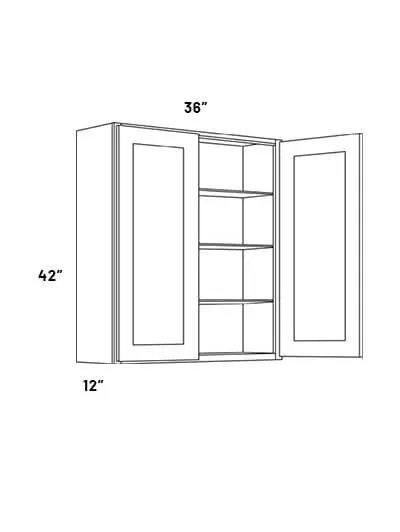 W3642 Double Door Wall Cabinet