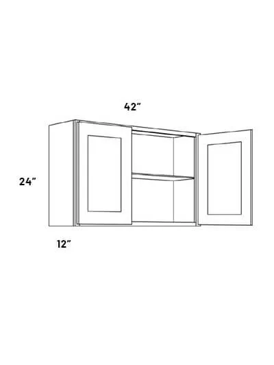 W4224 Double Door Wall Cabinet