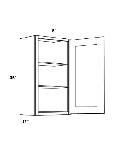 W936 Single Door Wall Cabinet