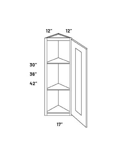 Wec1230 30h Single Door Wall End Cabinet