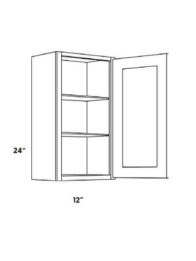 L10 W1824 Luxor White 18 Single Door Wall Cabinet