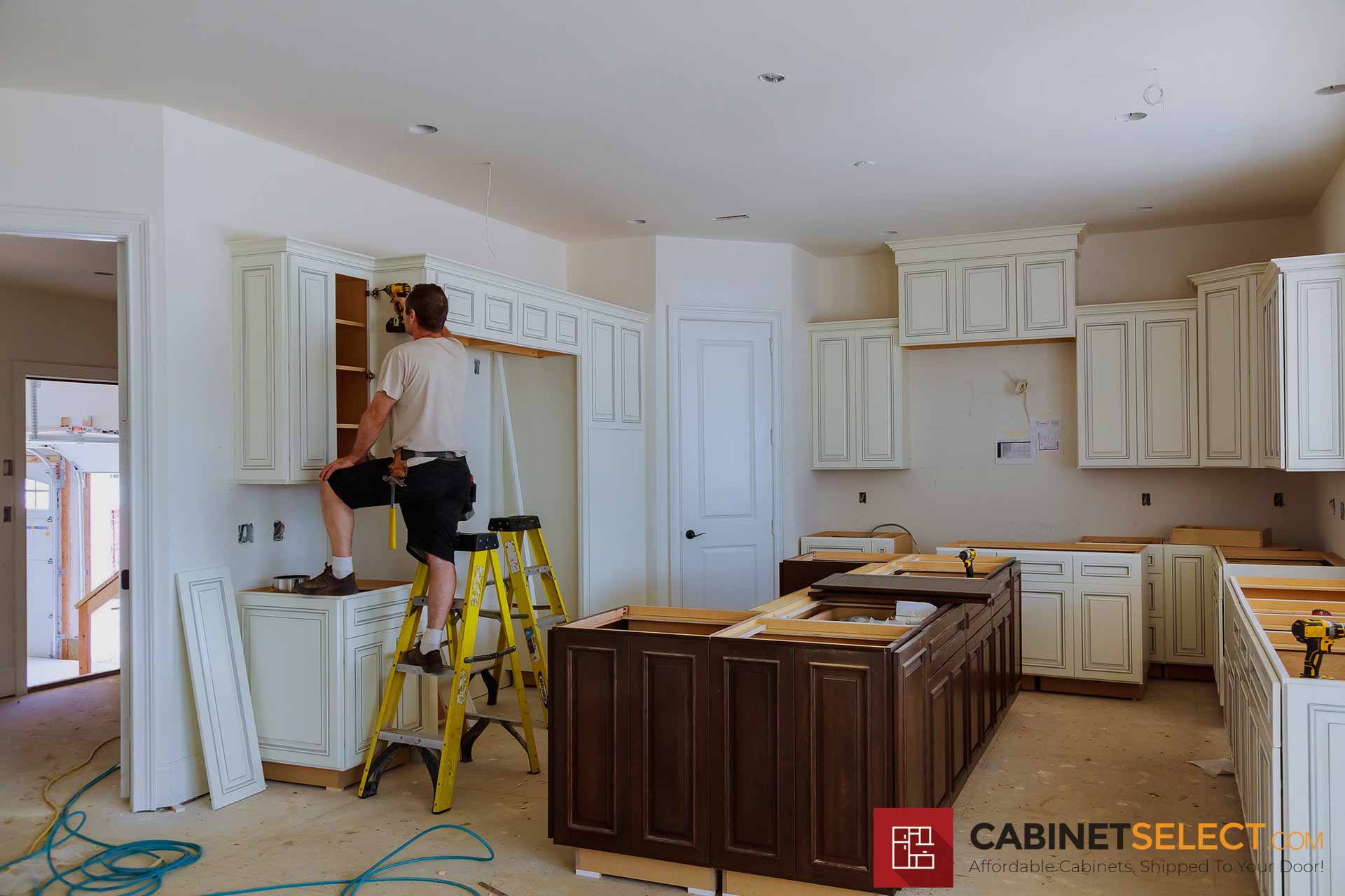 How To Install Upper Cabinets Like A, How To Install Upper Kitchen Cabinet