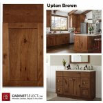 Upton Brown Shaker Cabinets | CabinetSelect.com