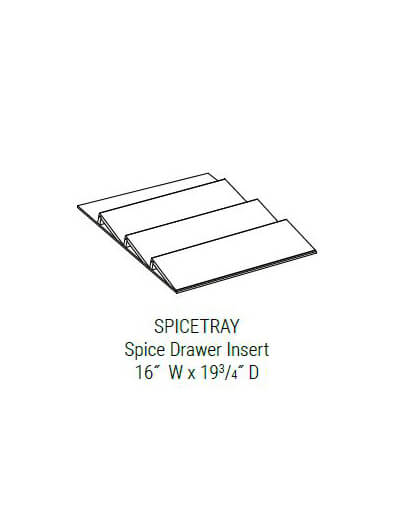 UB-SPICETRAY: Upton Brown Spice Drawer Insert