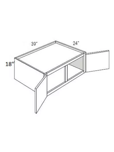Kdw391824 Dover White Door Wall Refrigerator Cabinet
