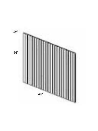 Black Shaker 48inch Bead Board Panel Bbfpv4896