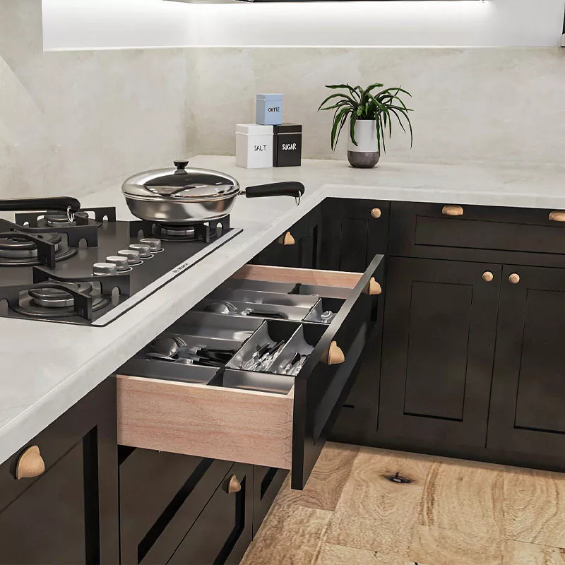 Kitchen Cabinets White And Black: Bold Elegance Redefined