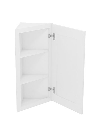 AW-AW30: Ice White Shaker 30″ Angled Wall End Cabinet