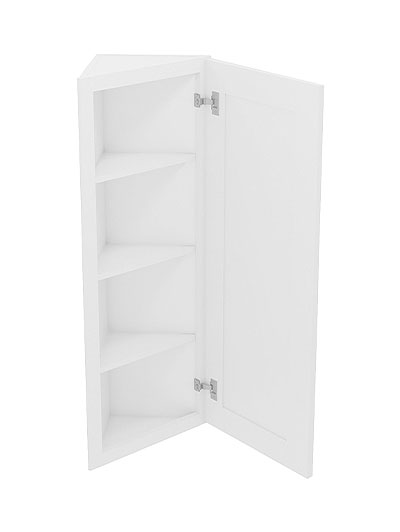 AW-AW42: Ice White Shaker 42″ Angled Wall End Cabinet