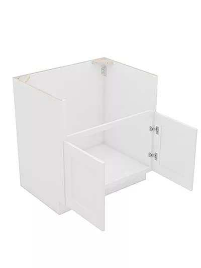 AW-FSB36B: Ice White Shaker 36″ Farm Sink Base Cabinet