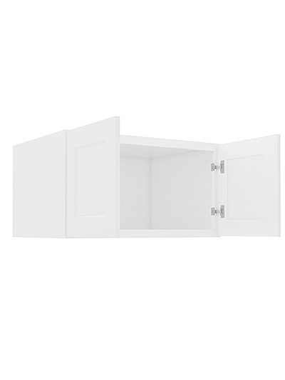 AW-W331524B: Ice White Shaker 33″ Refrigerator Wall Cabinet 24″ deep