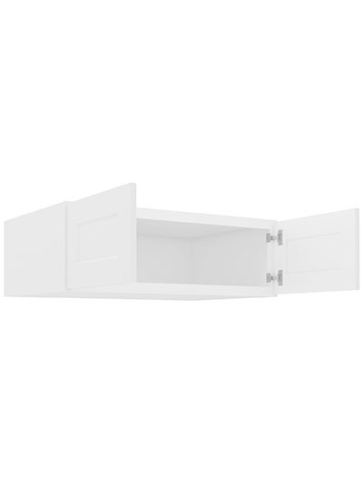 AW-W361224B: Ice White Shaker 36″ Refrigerator Wall Cabinet 24″ deep