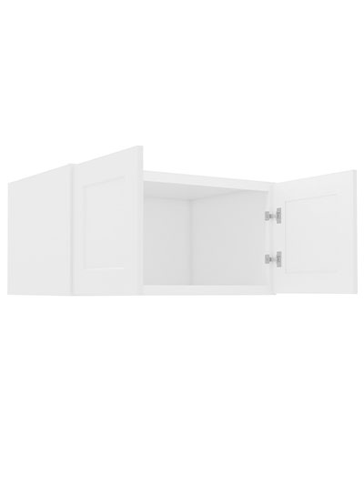 AW-W361824B: Ice White Shaker 36″ Refrigerator Wall Cabinet 24″ deep