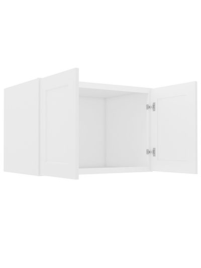 AW-W362424B: Ice White Shaker 36″ Refrigerator Wall Cabinet 24″ deep