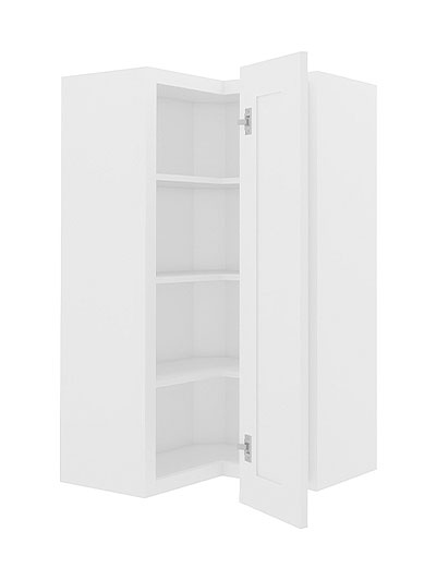 AW-WSQ2442: Ice White Shaker 24″ Corner Wall Cabinet