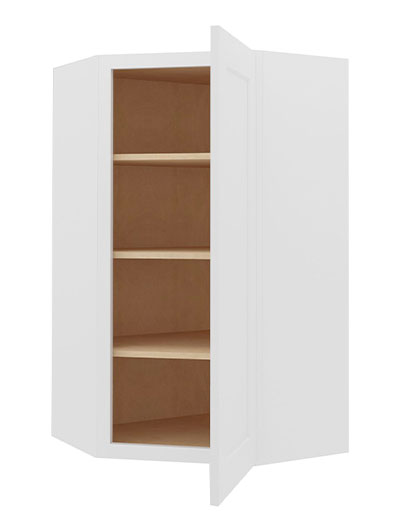 WS-DCW2442: Shaker White 42″ High Diagonal Wall Cabinet