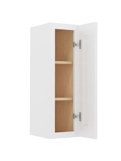 WS-W0930: Shaker White 9″ Single Door 30″ High Wall Cabinet