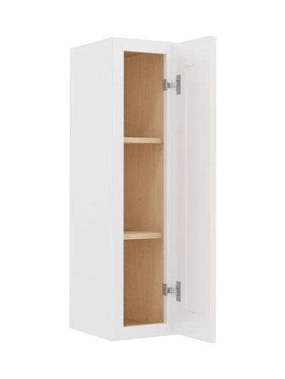 WS-W0936: Shaker White 9″ Single Door 36″ High Wall Cabinet