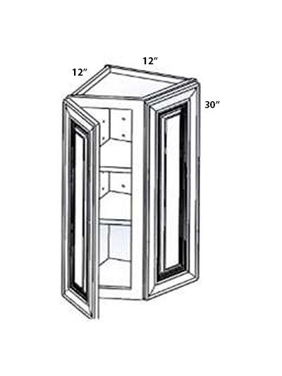 Ashville Cinnamon 12×30 Double Door Wall End Cabinet