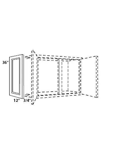 Blue Shaker Decorator Matching Door D1236