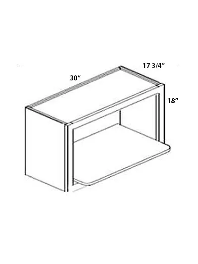 Blue Shaker Microwave Shelf Wmc3018
