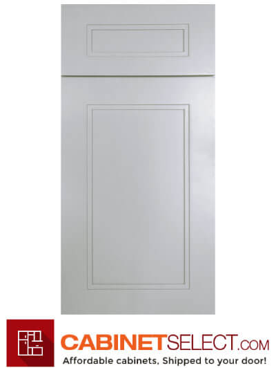 Double Shaker Sterling Grey Door Sample | CabinetSelect.com