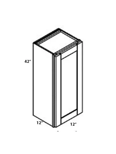 Eldridge Ash Walnut Single Door Wall Cabinet W1242