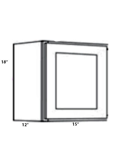 Rockport White 15″x18″ Single Door Wall Cabinet