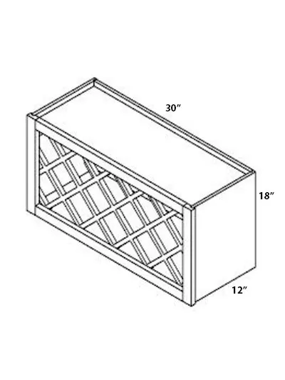 Eldridge Ash Walnut Wine Rack Wr3018