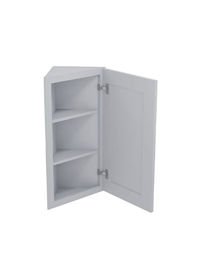 Lait Grey Shaker 12 in. W x 12 in. D x 30 in. H Angled Wall End Cabinet