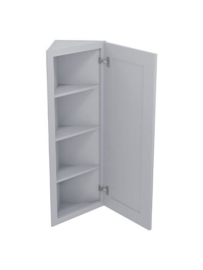 Lait Grey Shaker 12 in. W x 12 in. D x 36 in. H Angled Wall End Cabinet