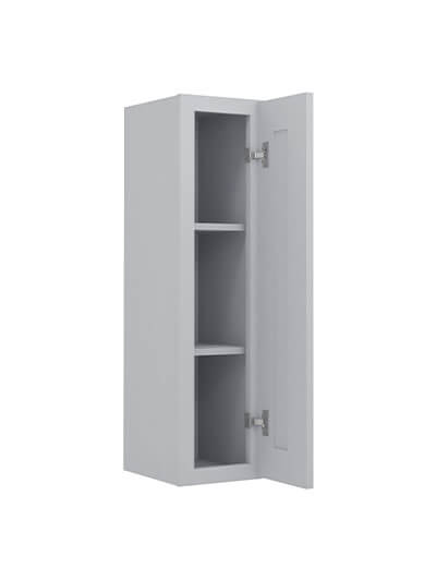 Lait Grey Shaker 9 in. W x 12 in. D x 36 in. H Single Door Wall Cabinet