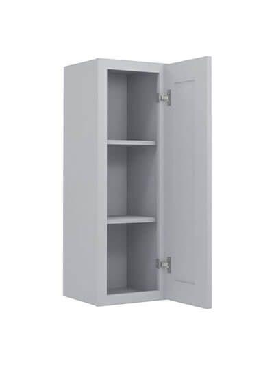 Lait Grey Shaker 12 in. W x 12 in. D x 36 in. H Single Door Wall Cabinet