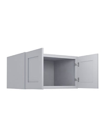Lait Grey Shaker 30 in. W x 24 in. D x 18 in. H Refrigerator Wall Cabinet