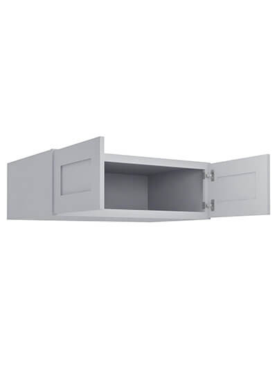 Lait Grey Shaker 36 in. W x 24 in. D x 12 in. H Refrigerator Wall Cabinet